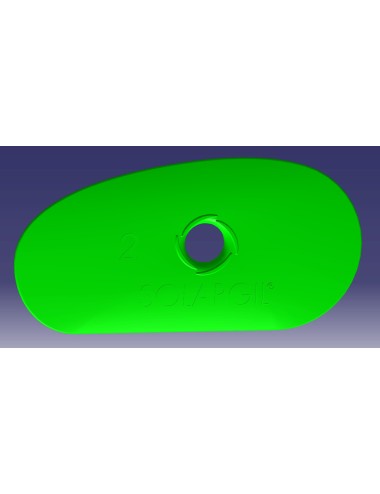 SPATULA DEMI-OVALE 90*45 MM SPA2