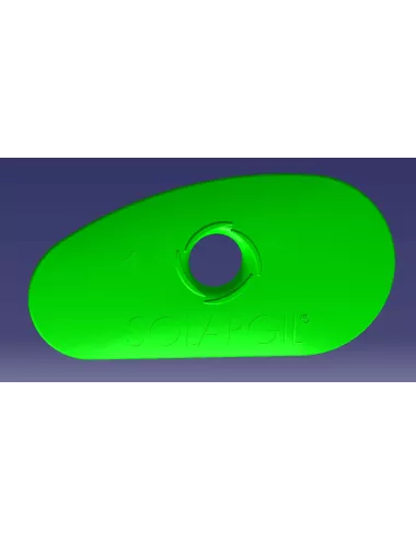 Palette demi-oval 70x45 SPA1