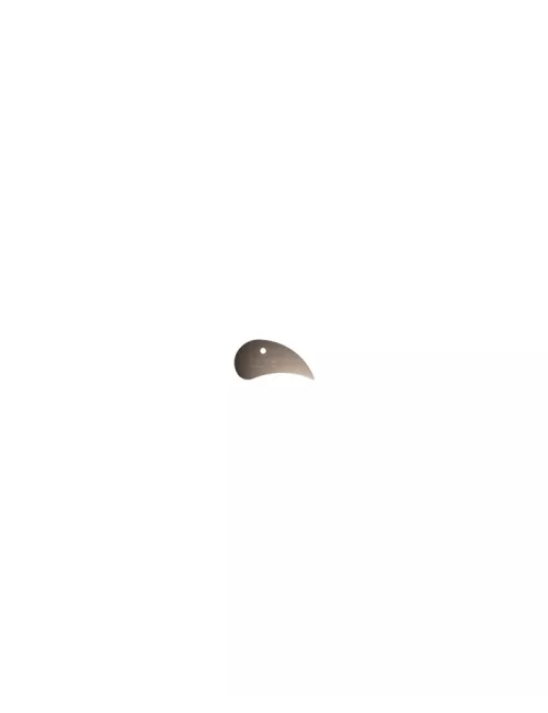 ESTEQUE INOX GOUTTE D EAU RIGIDE 69 x 36 MM