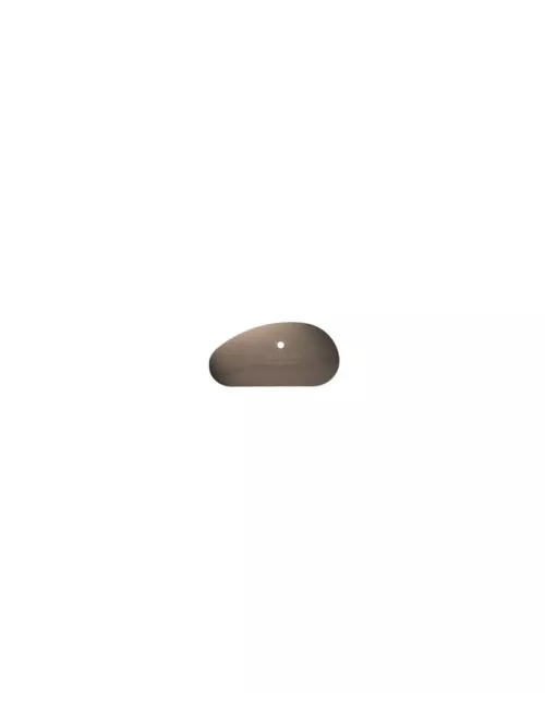 ESTEQUE INOX DEMI-OVALE CRANTEE SOUPLE 102 x 53 MM