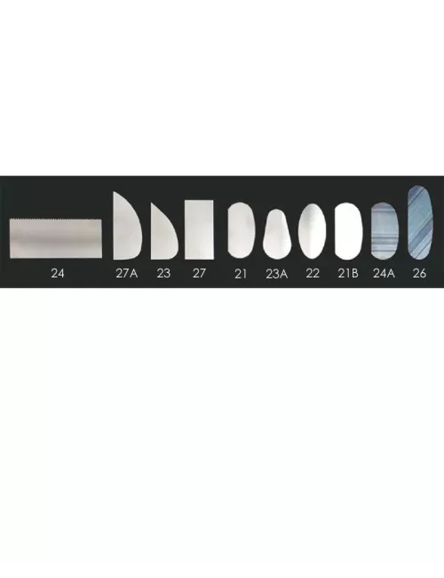 ESTEQUE METAL RECTANGULAIRE DENTELEE RIGIDE