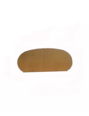 ESTEQUE METAL  DEMI-OVALE SOUPLE CRANTEE