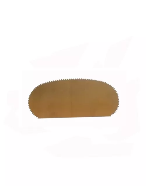 ESTEQUE METAL  DEMI-OVALE SOUPLE CRANTEE