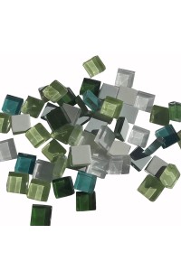 MOSAIQUE BACCARA 10x10mm PANACHE JADE