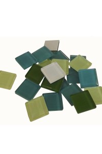 MOSAIQUE BACCARA 20X20mm PANACHE JADE