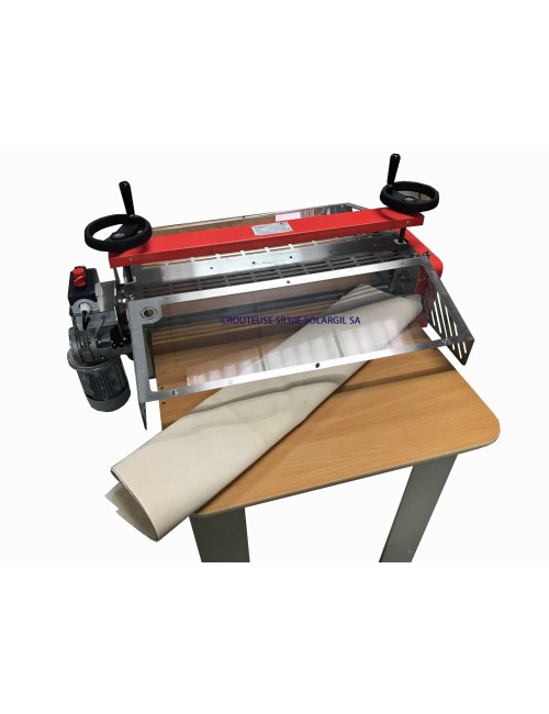 CROUTEUSE ELECTRIQUE DOUBLE ROULEAUX MONTEE SUR TABLE SR-30E