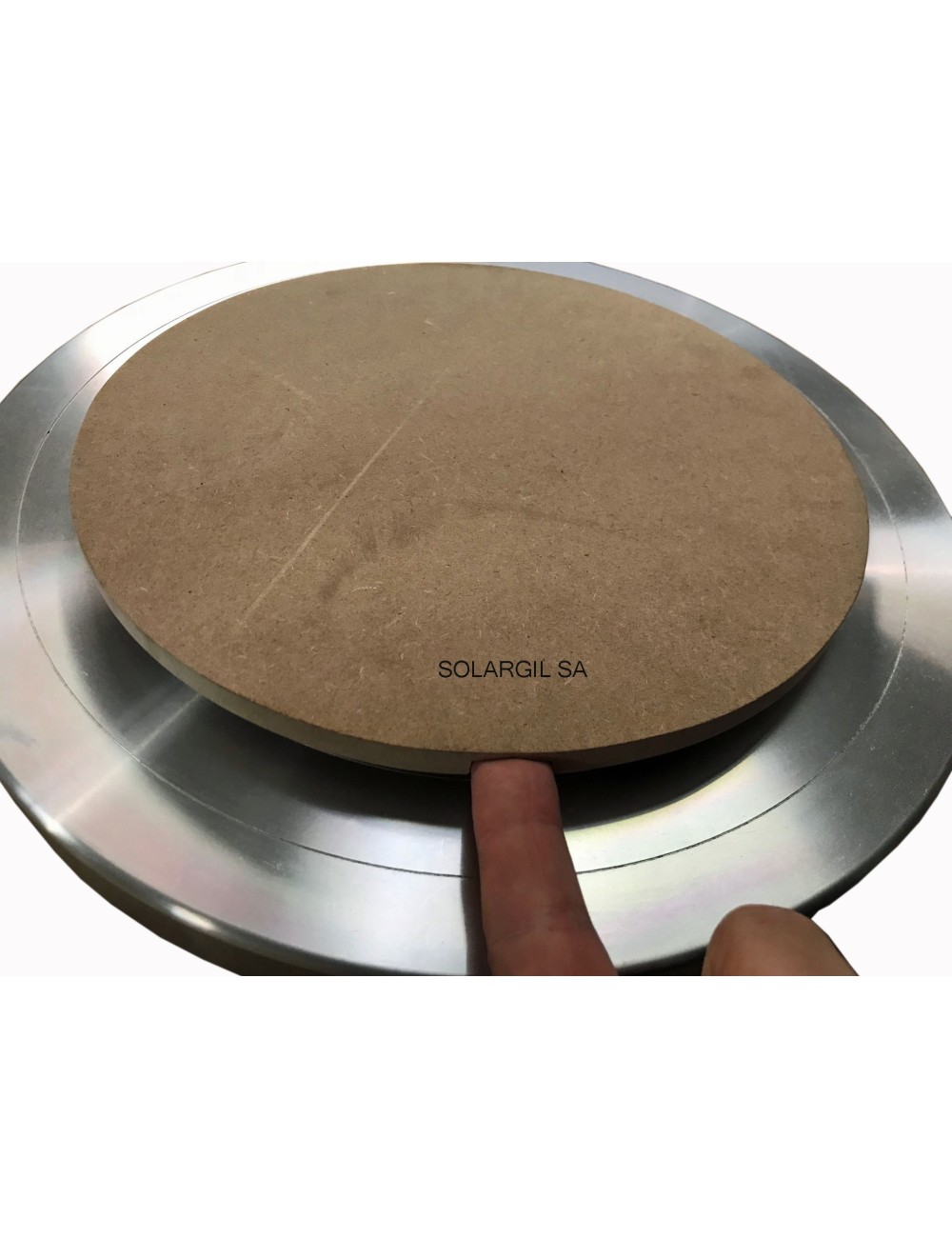 RONDEAU BOIS EP 12 MM Ø 265 MM - 2 TROUS CENTRAGE GIRELLE