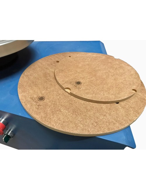 RONDEAU BOIS EP 12 MM Ø 265 MM - 2 TROUS CENTRAGE GIRELLE