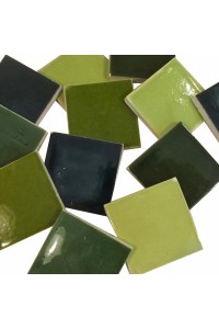 MOSAIQUE EMAILLEE 30*30 PANACHE VERT