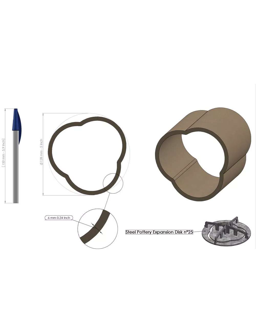 PROFIL EXPANSION CREUX 25 SP95