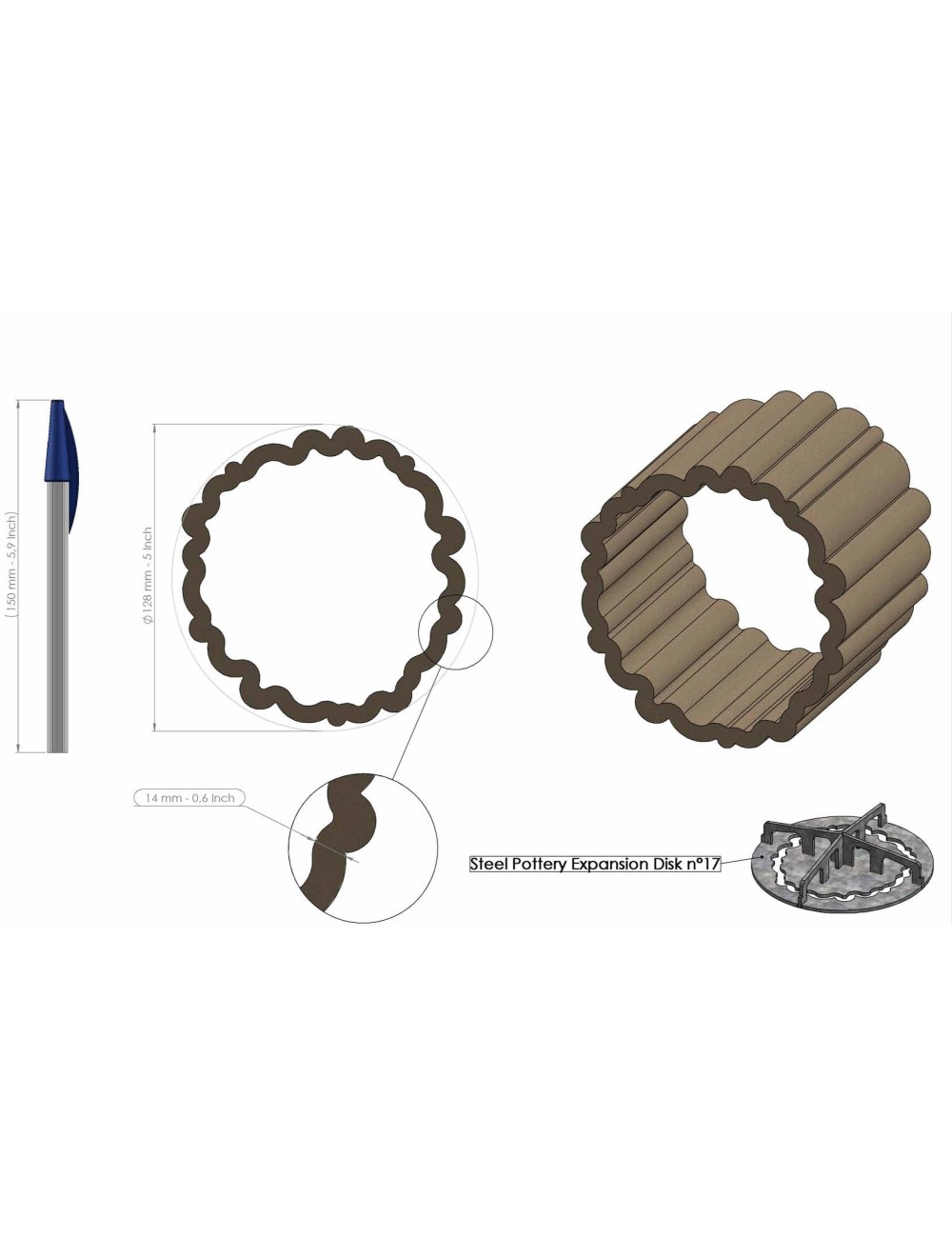 PROFIL EXPANSION CREUX 17 SP95