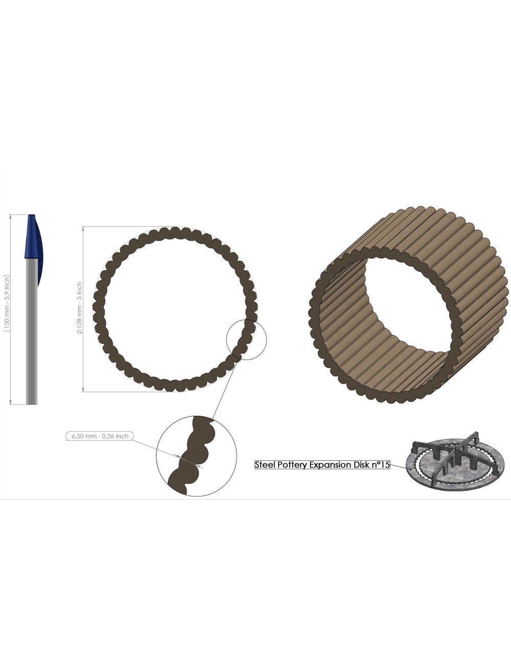 PROFIL EXPANSION CREUX 15 SP95