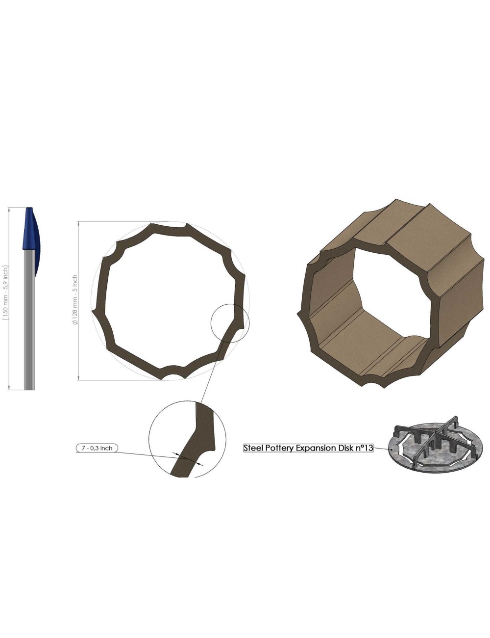 PROFIL EXPANSION CREUX 13 SP95