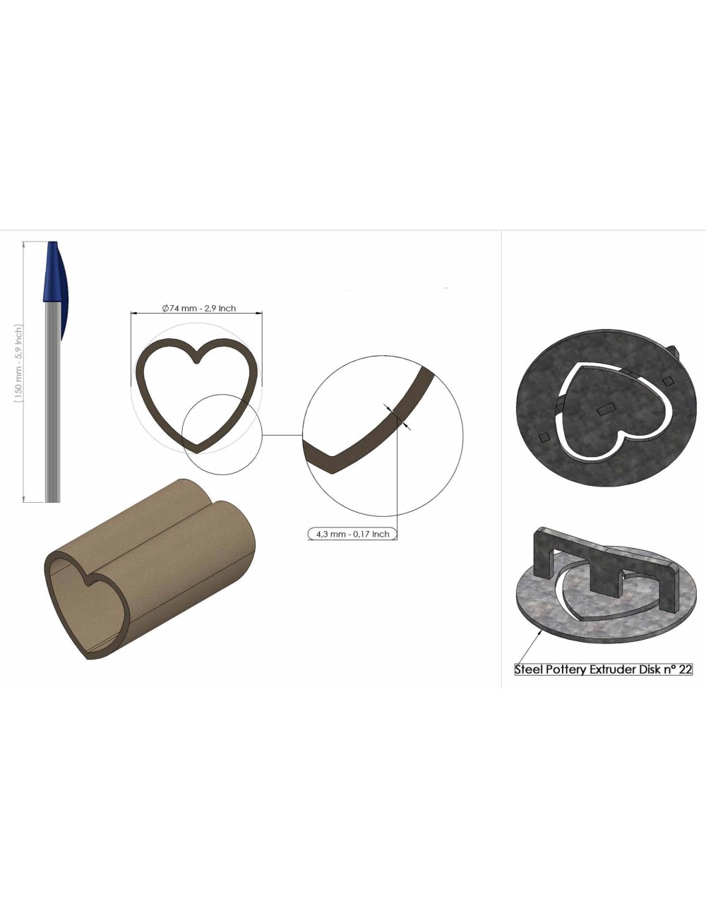 PROFIL CREUX 22 SP95