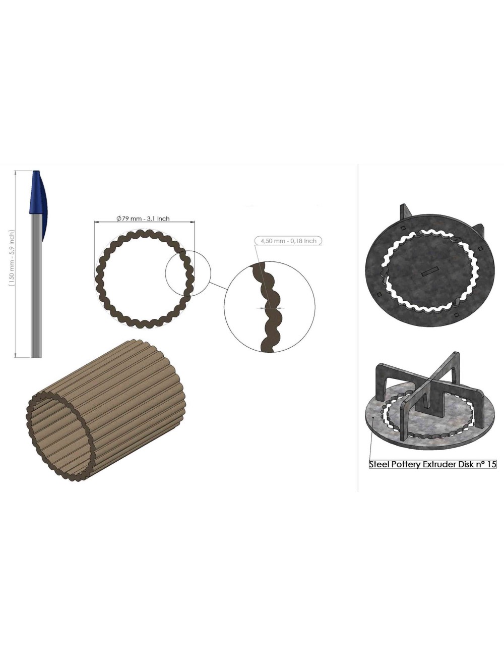 PROFIL CREUX 15 SP95