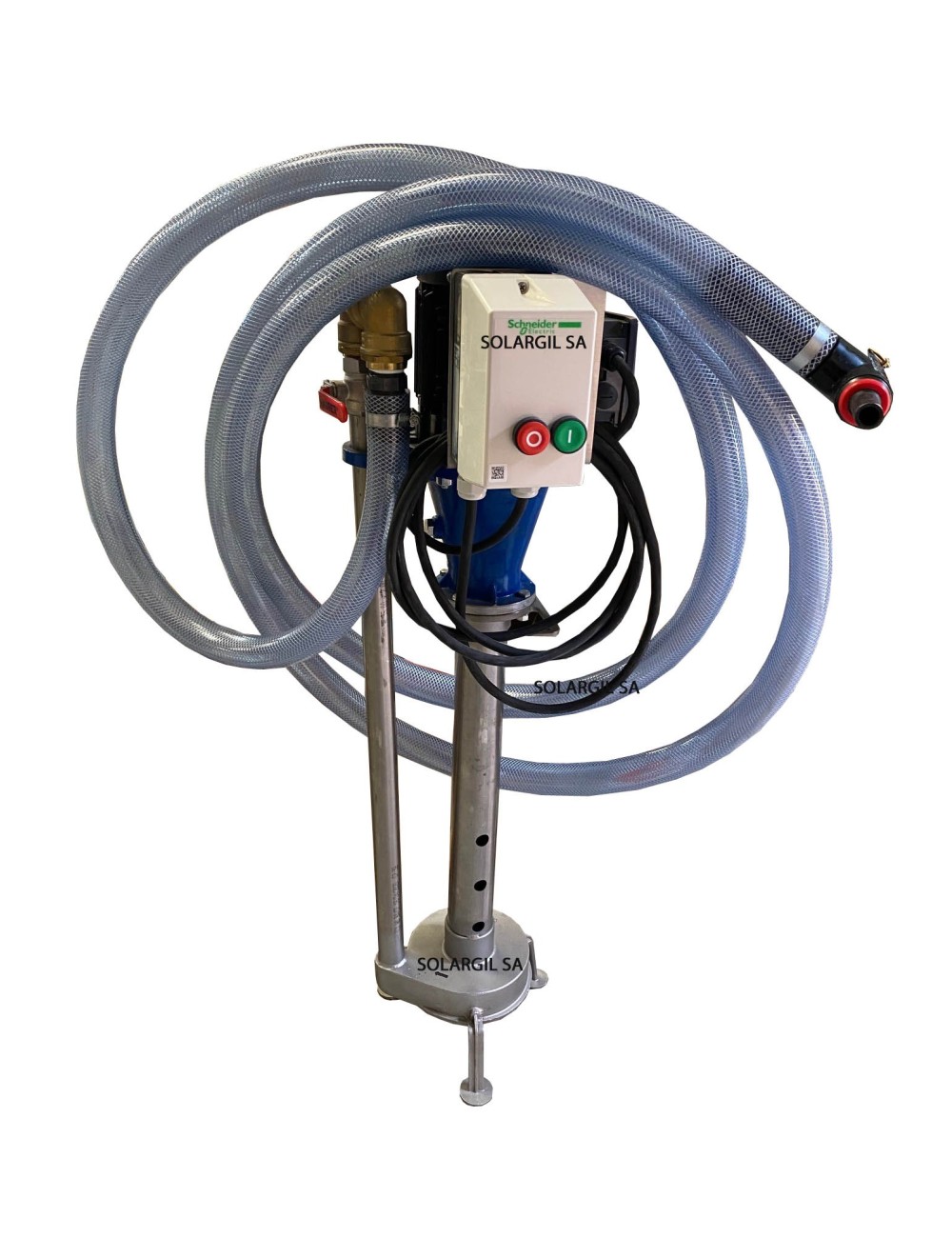 KIT POMPE INOX 0.75KW AVEC PISTOLET DE COULAGE