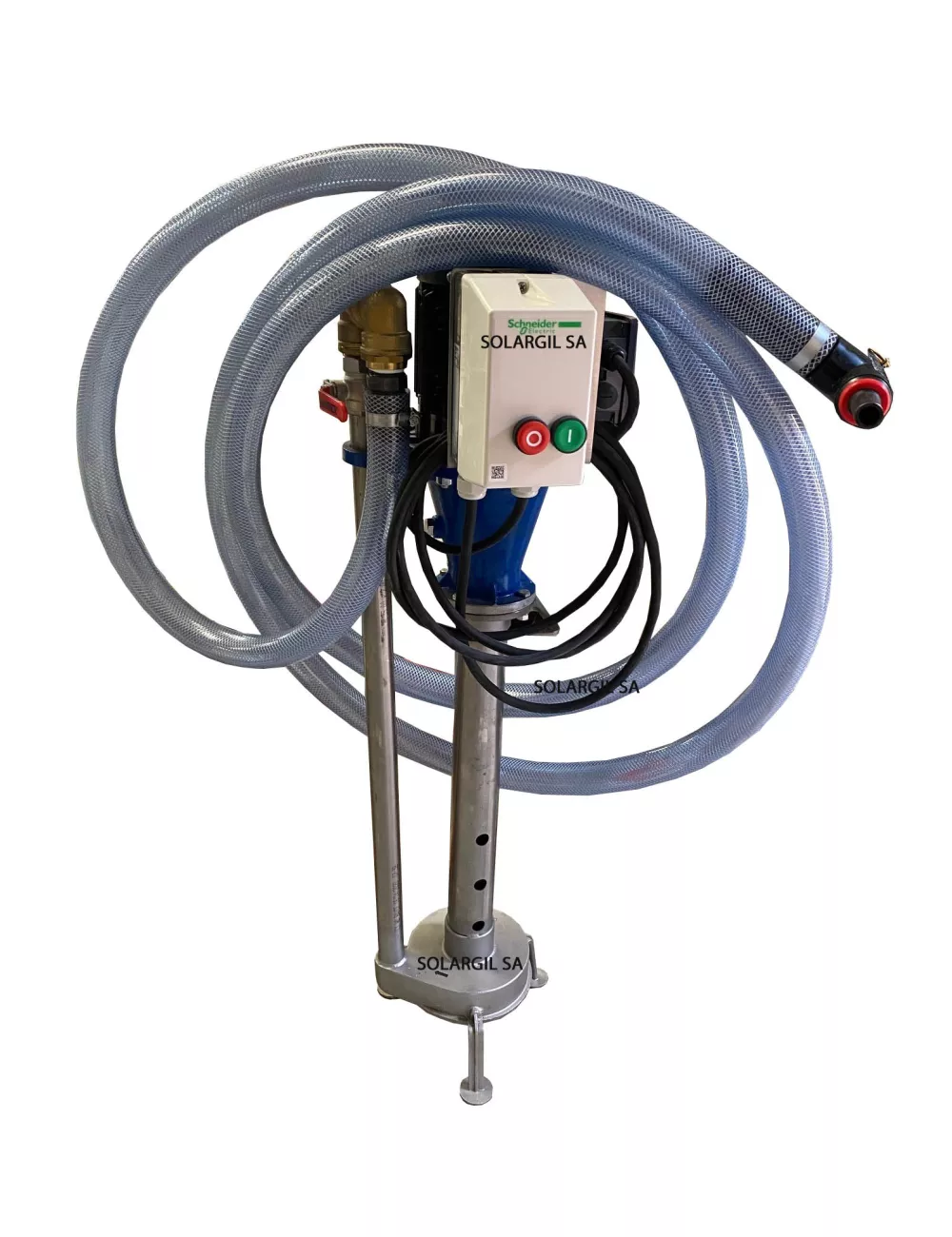 KIT POMPE INOX 0.75KW AVEC PISTOLET DE COULAGE