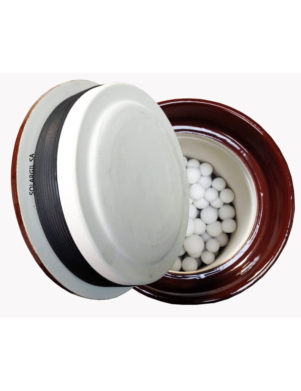 JARRE ALUMINE 7 L AVEC BILLES DIM EXT Ø 240 * H 350 MM - MGSR070.0