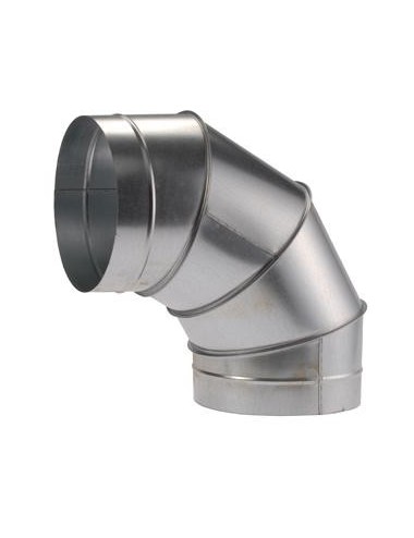 COUDE ACIER GALVANISE A 90°C POUR CABINE CPG ET CPA