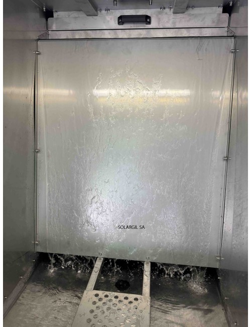 CABINE D'EMAILLAGE INOX RIDEAU D'EAU MODELE ECONOMIQUE RS5205