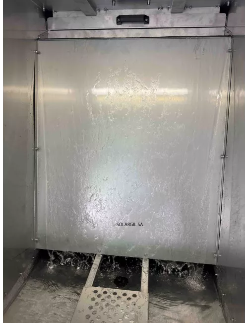 CABINE D'EMAILLAGE INOX RIDEAU D'EAU MODELE ECONOMIQUE RS5205