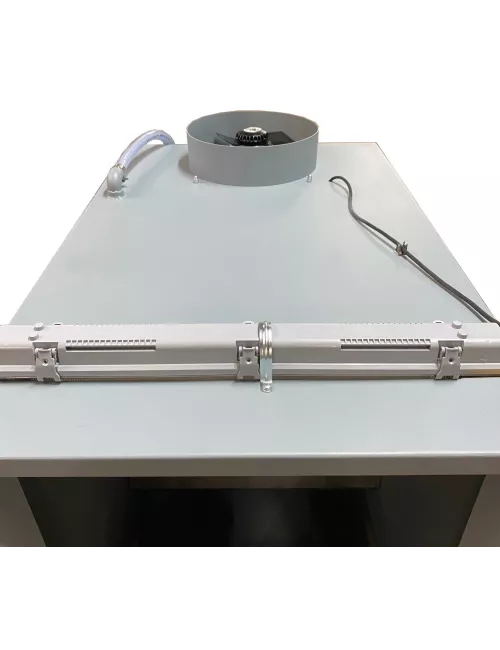 CABINE D'EMAILLAGE CPA5-INOX RIDEAU D'EAU AVEC BAC INCORPORE