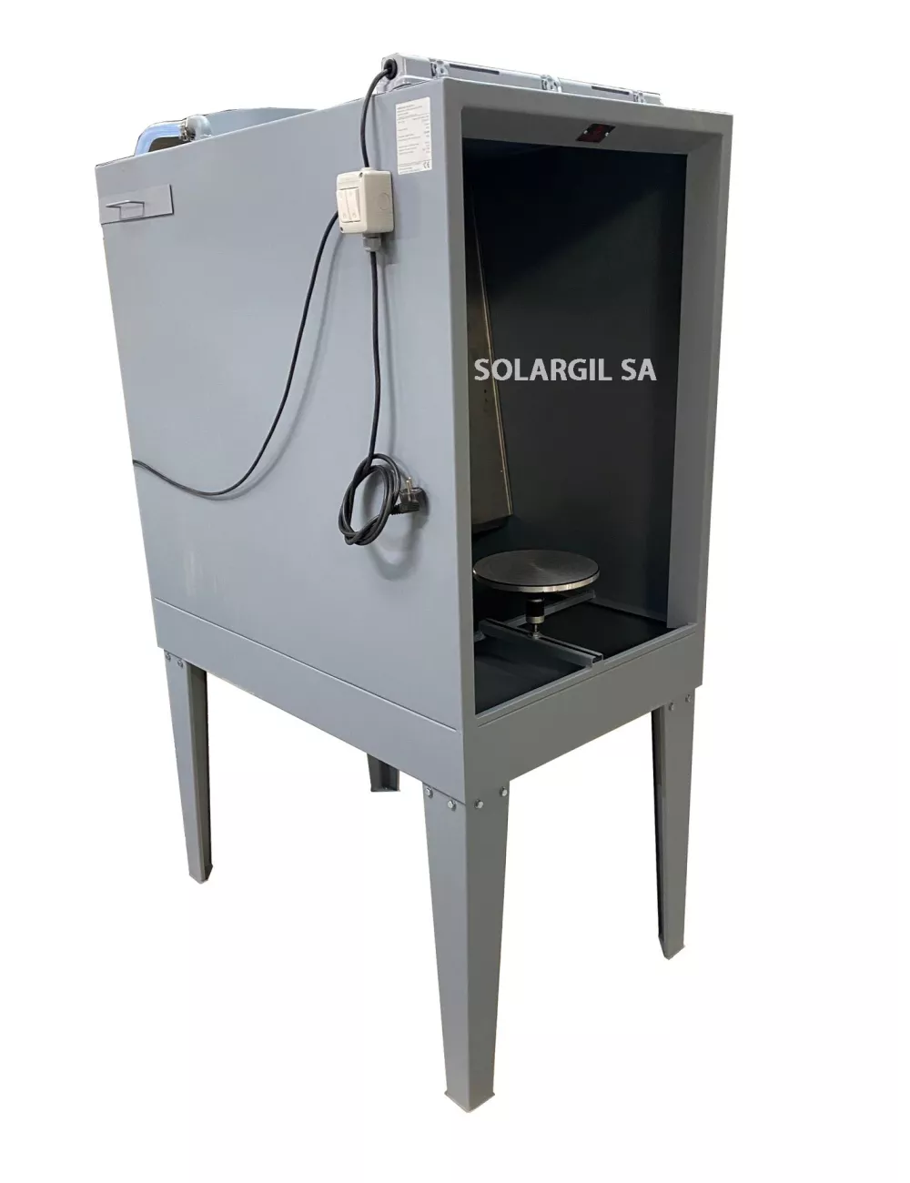 CABINE D'EMAILLAGE CPA5-INOX RIDEAU D'EAU AVEC BAC INCORPORE