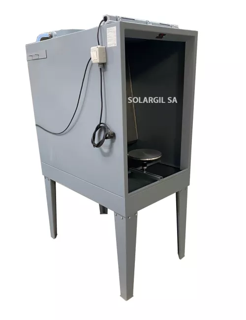CABINE D'EMAILLAGE CPA5-INOX RIDEAU D'EAU AVEC BAC INCORPORE