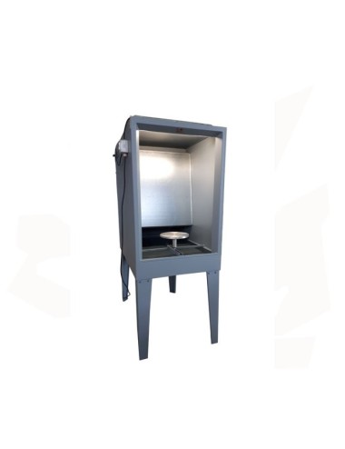 CABINE D'EMAILLAGE CPA5-INOX RIDEAU D'EAU AVEC BAC INCORPORE