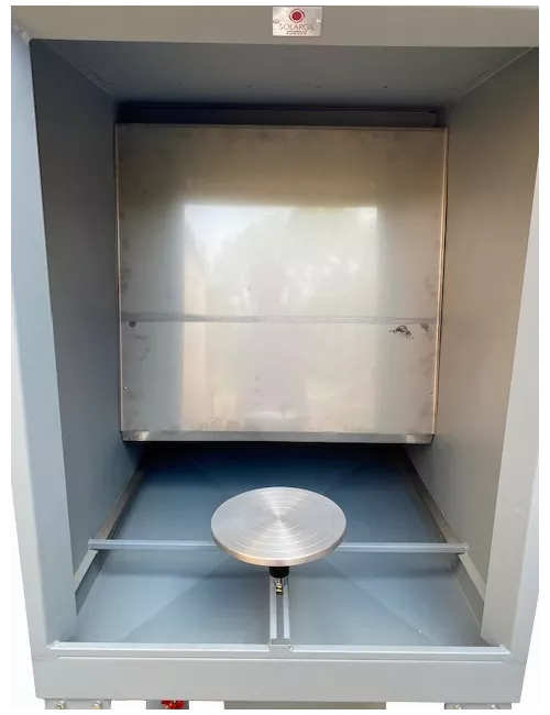 CABINE D'EMAILLAGE CPA2-INOX RECYCLE  RIDEAU D'EAU SS SORTIE EXT