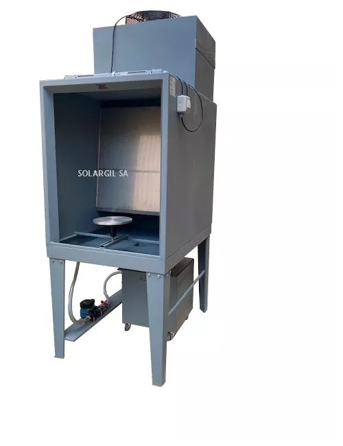 CABINE D'EMAILLAGE CPA2-INOX RECYCLE  RIDEAU D'EAU SS SORTIE EXT