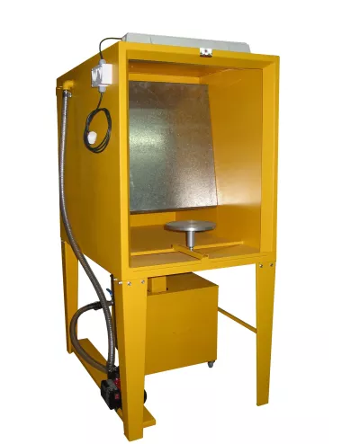 Cabine d’émaillage CPA2INOX inox à rideau d’eau – 2 bacs