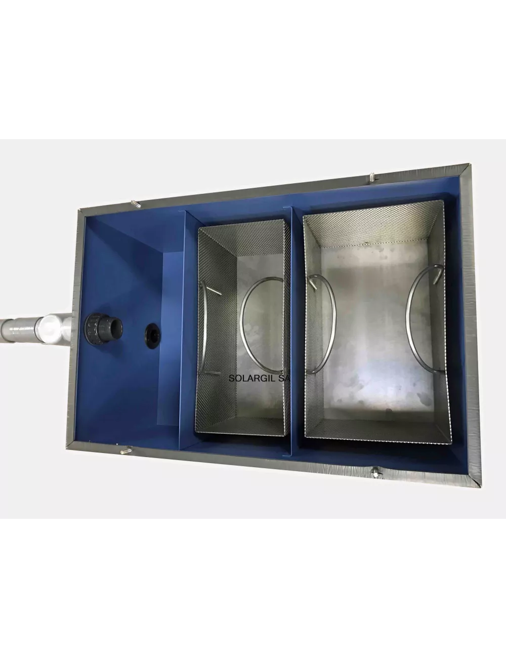 BAC INOX EXTRA PLAT 60 LITRES POUR CUISINE ET ATELIER PEINTURE