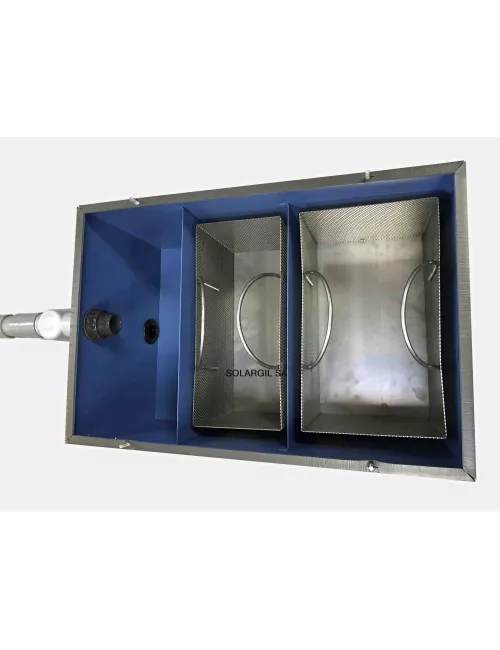 BAC INOX EXTRA PLAT 60 LITRES POUR CUISINE ET ATELIER PEINTURE