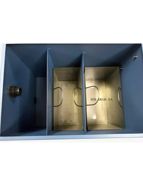 BAC DE DECANTATION 100 LITRES INOX AVEC 2 PANIERS FILTRATION