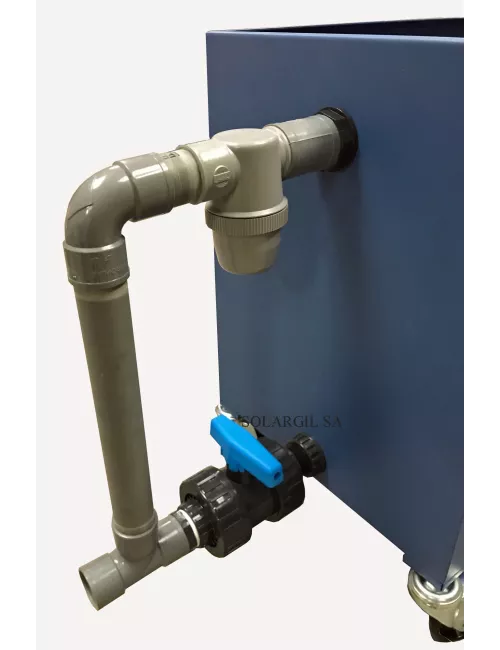 BAC DE DECANTATION 100 LITRES INOX AVEC 2 PANIERS FILTRATION