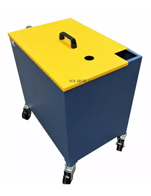 BAC DE DECANTATION 100 LITRES INOX AVEC 2 PANIERS FILTRATION