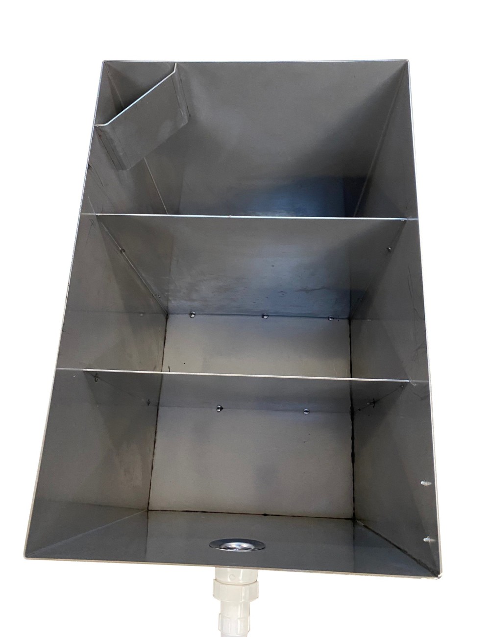 BAC DE DECANTATION INOX SUR ROULETTES 100 L