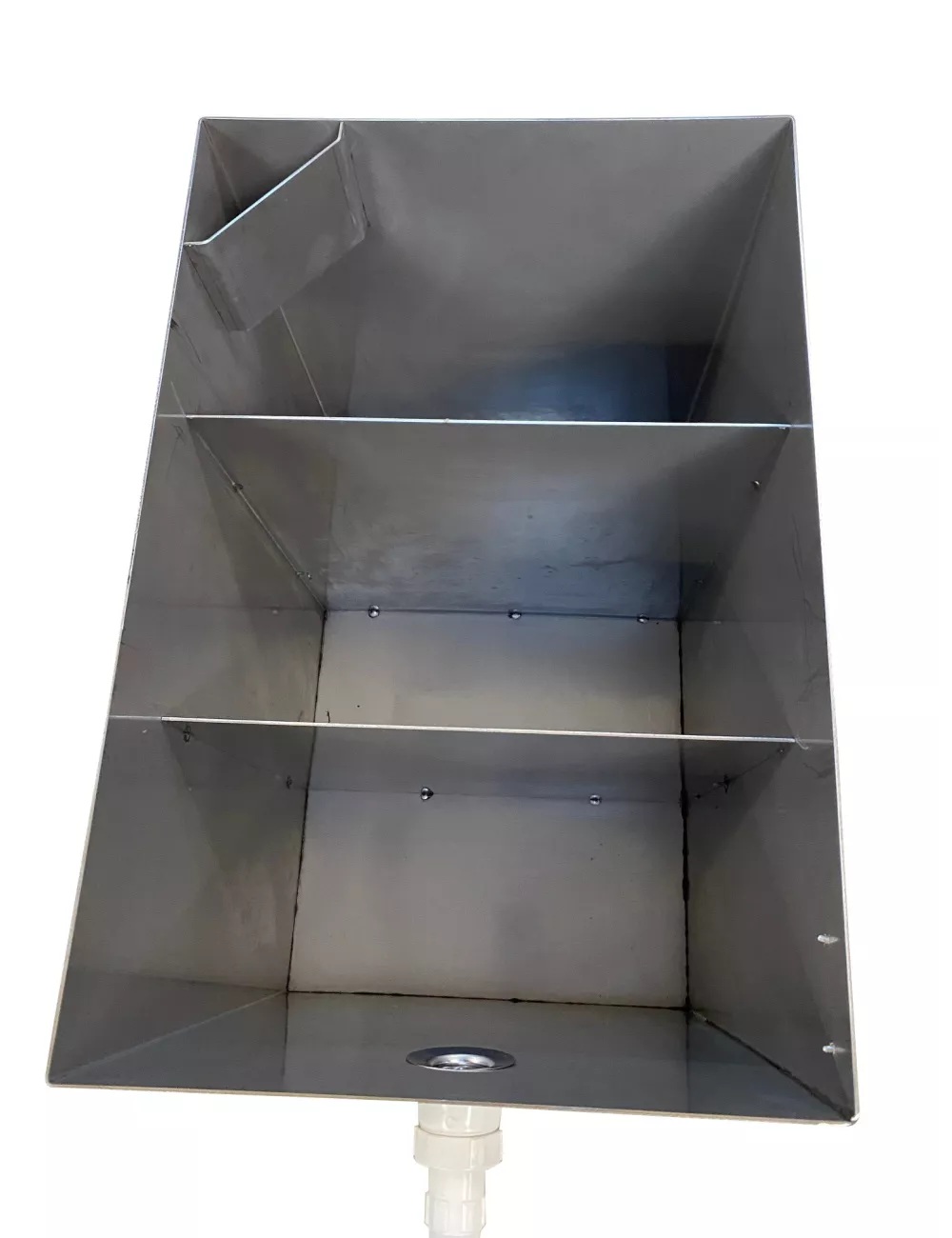 BAC DE DECANTATION INOX SUR ROULETTES 100 L