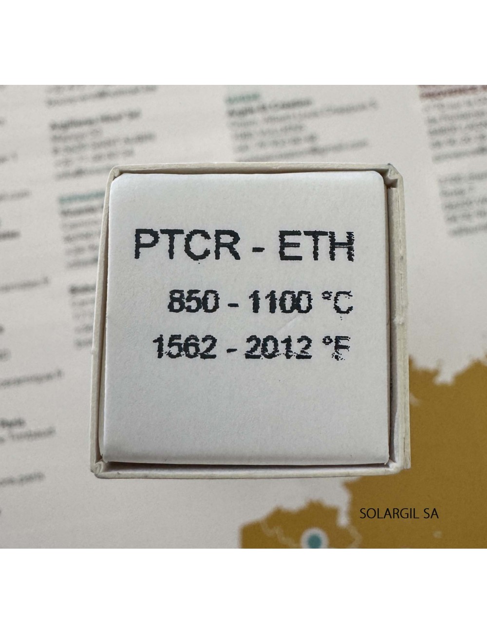 ANNEAUX DE TEMPERATURE PTCR-ETH  850°-1100°C BTE DE 15 U