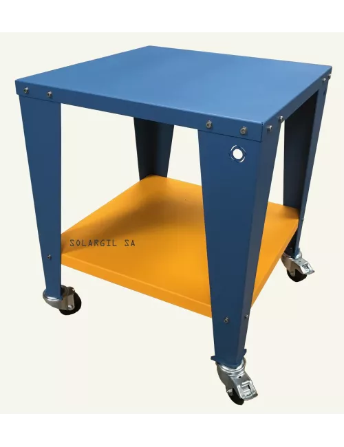 TABLE METALLIQUE AVEC ROUE POUR FOUR EKO ET BENJAMIN