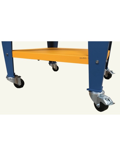 TABLE METALLIQUE AVEC ROUE POUR FOUR EKO ET BENJAMIN