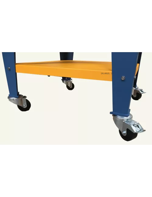 TABLE METALLIQUE AVEC ROUE POUR FOUR EKO ET BENJAMIN