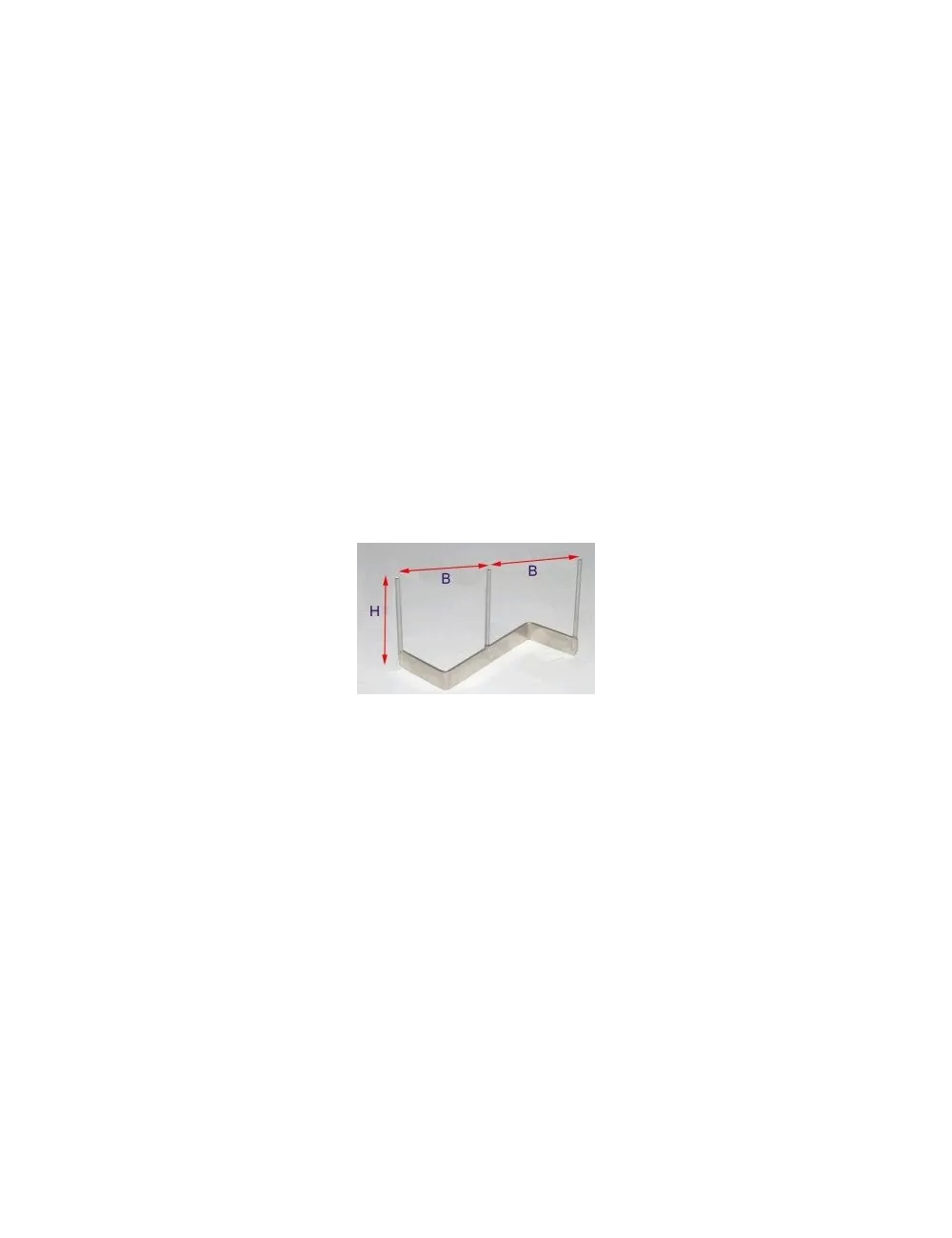SUPPORT Z  A 3 POINTES H 80 MM 1200°C