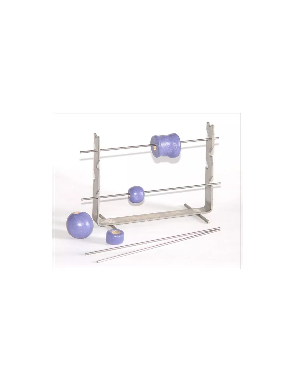 SUPPORT DE PERLE SIMPLE 3 BARRES H95 MM 1200°C