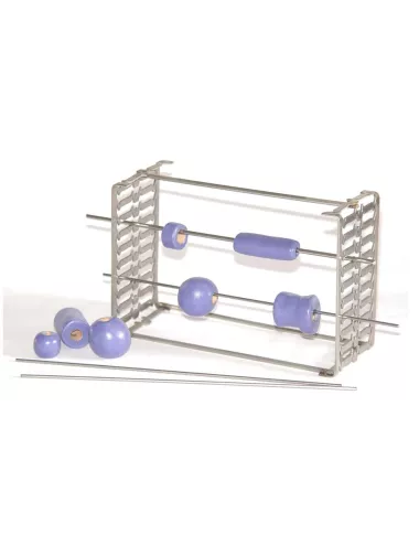 SUPPORT MULTIPLE POUR PERLE 6 BARRES H80 P80 MM 1200°C