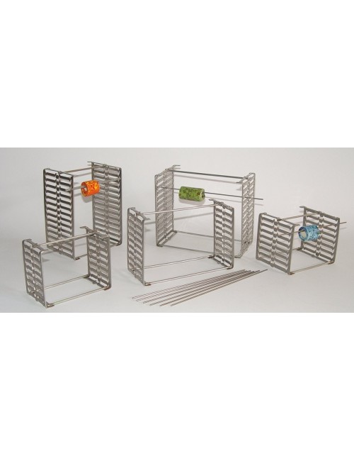 SUPPORT MULTIPLE POUR PERLE 6 BARRES H80 P80 MM 1200°C