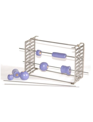 SUPPORT MULTIPLE POUR PERLE 6 BARRES H80 P60 MM 1200°C