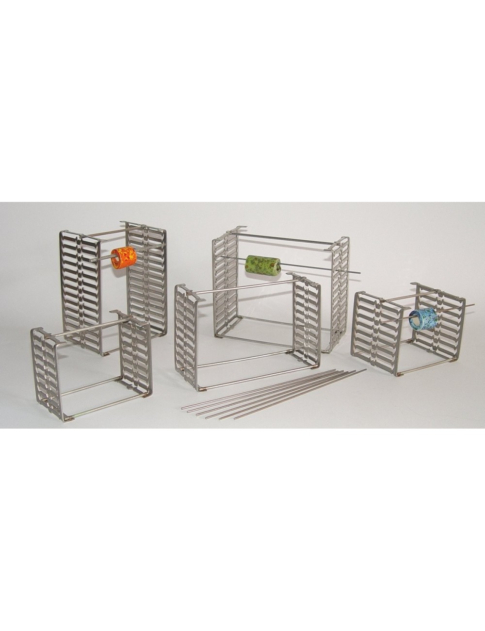 SUPPORT MULTIPLE POUR PERLE 6 BARRES H80 P60 MM 1200°C