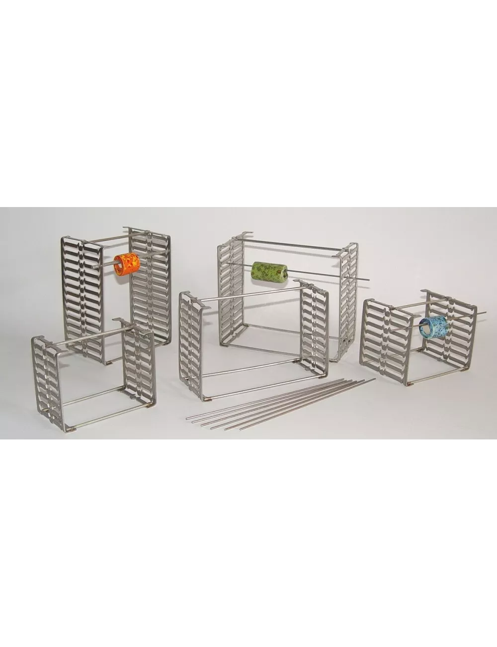 SUPPORT MULTIPLE POUR PERLE 6 BARRES H80 P60 MM 1200°C